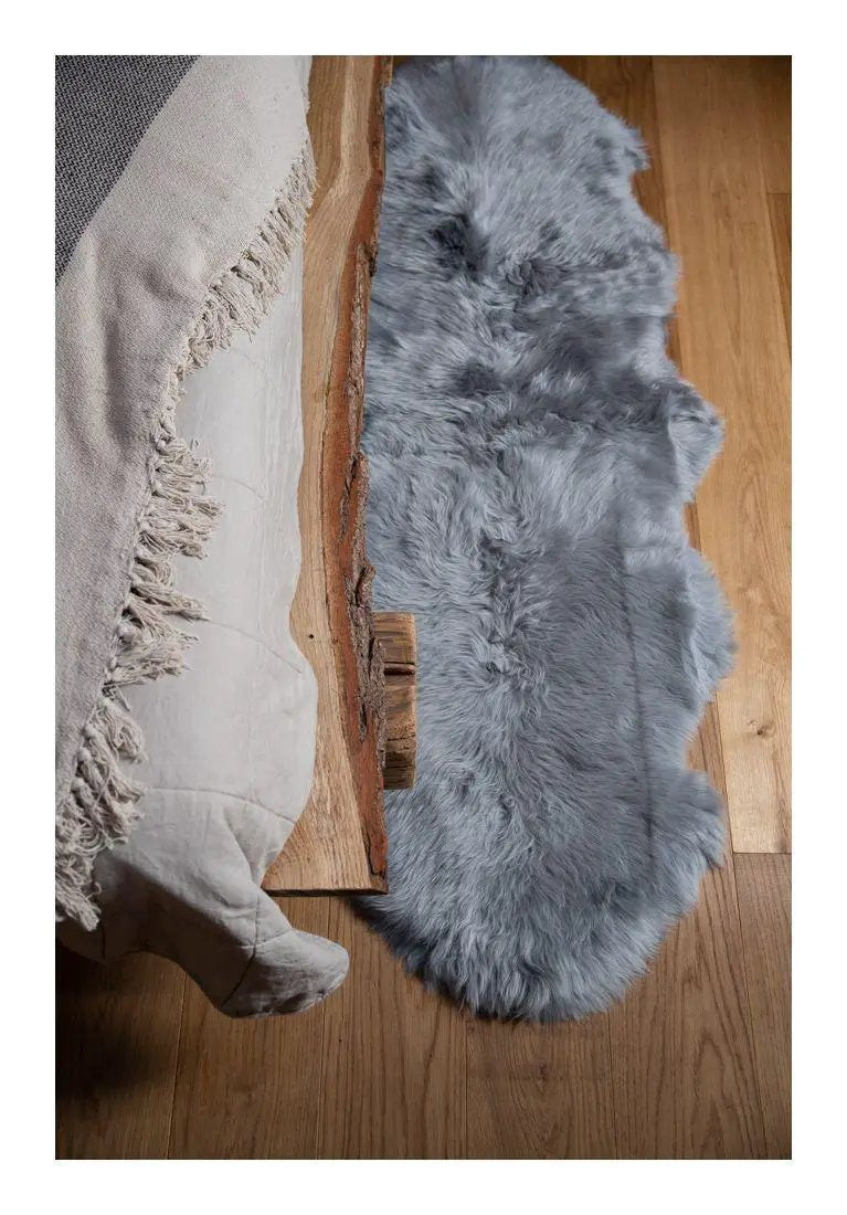 Premium langhåret Lammeskind fra NZ 180 - Light Grey