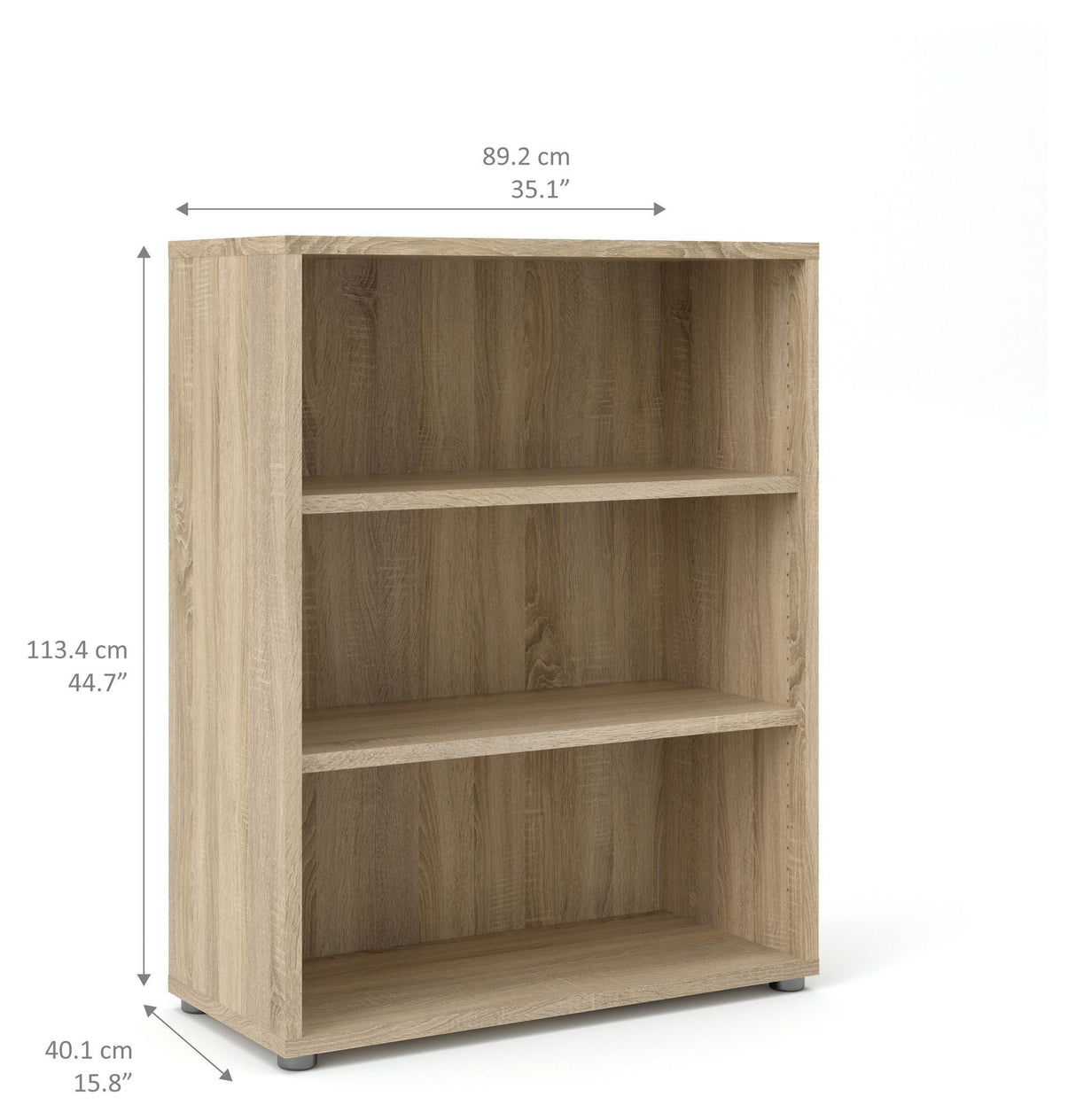 Prima Bogreol - Lys træ/Eg