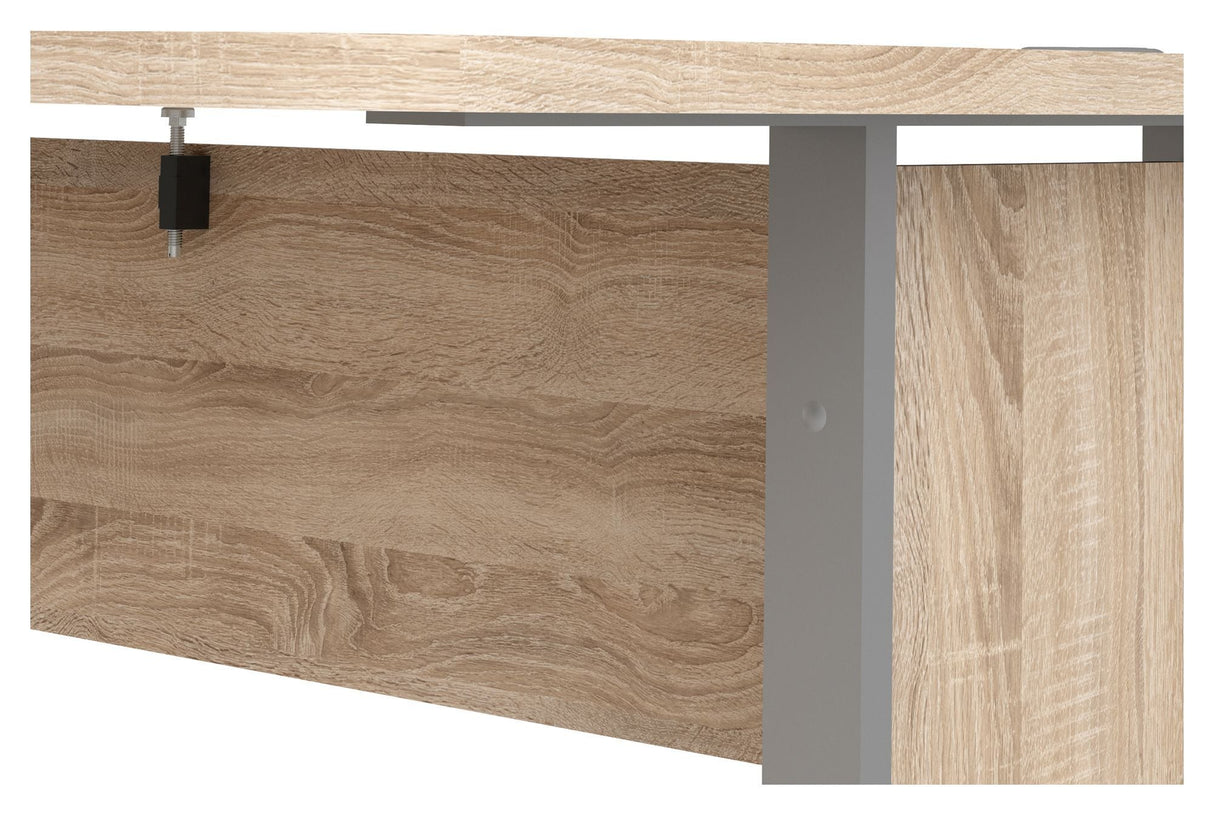 Prima Hjørneskrivebord - Lys træ - Unoliving.com