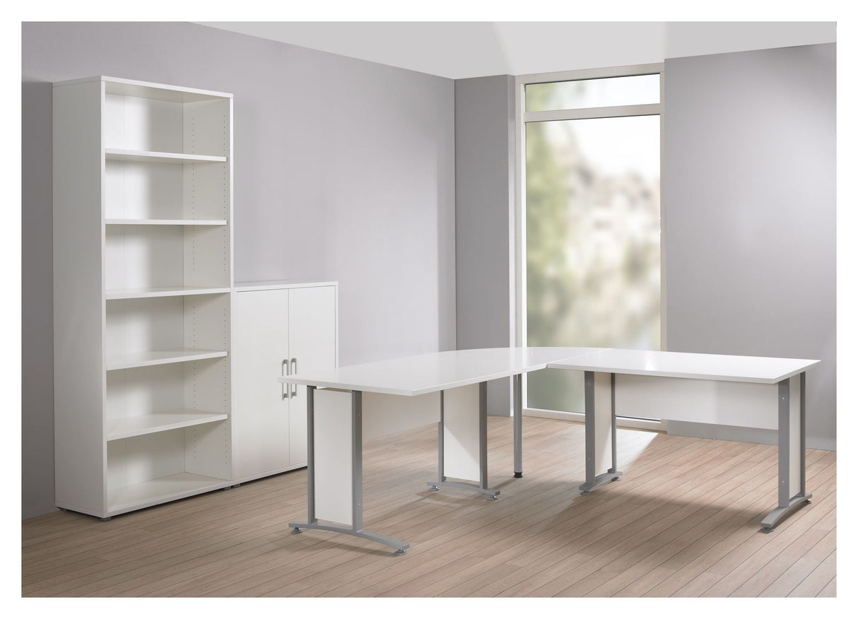 Prima Skrivebordsmodul - Hvid m/metalben