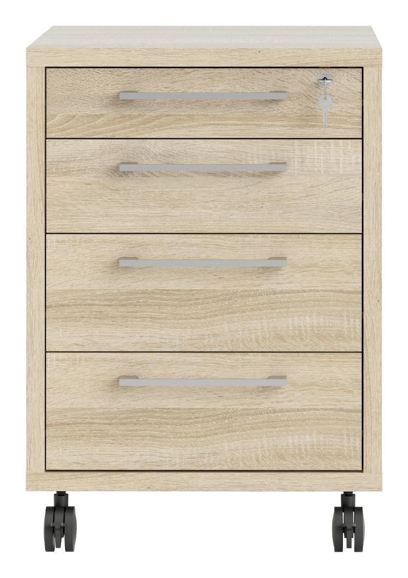 Prima Skuffemodul - Lys træ m/4 skuffer - Unoliving.com