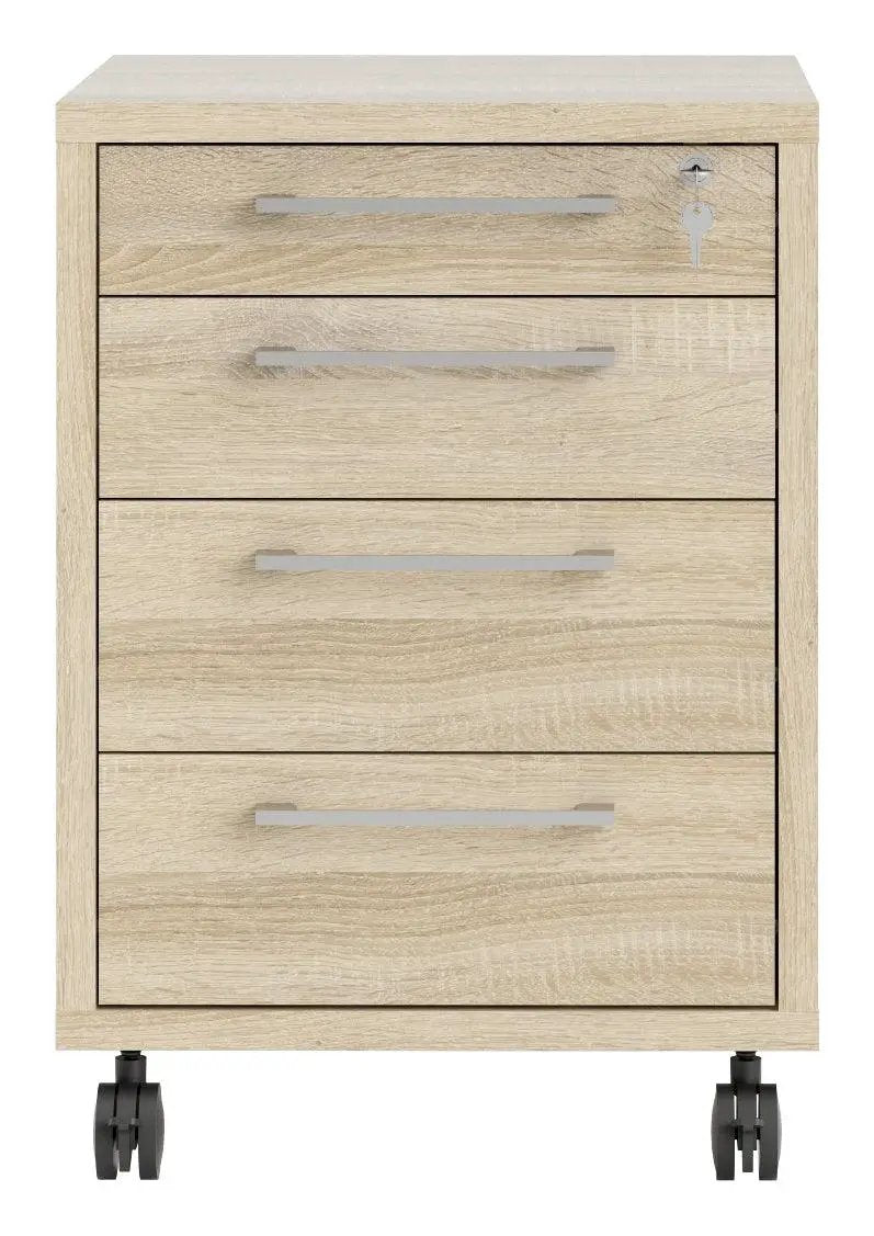 Prima Skuffemodul - Lys træ m/4 skuffer - Unoliving.com