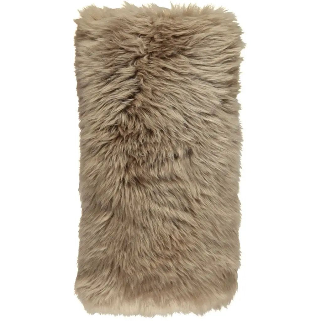 Pude, Langhåret NZ Lammeskind, 28x56, Taupe