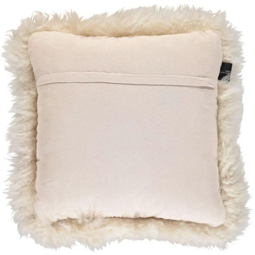 Pude, Langhåret NZ Lammeskind, 35x35, Linen