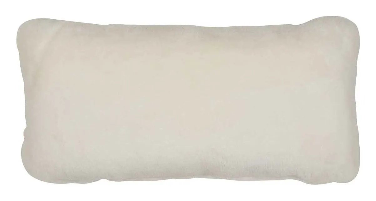 Pude af Premium NZ lammeskind - Hvid, 28x56