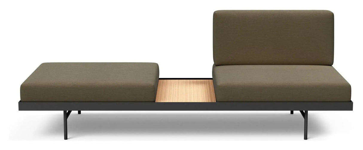 Puri Daybed m. ege bord, Oliven - Unoliving.com