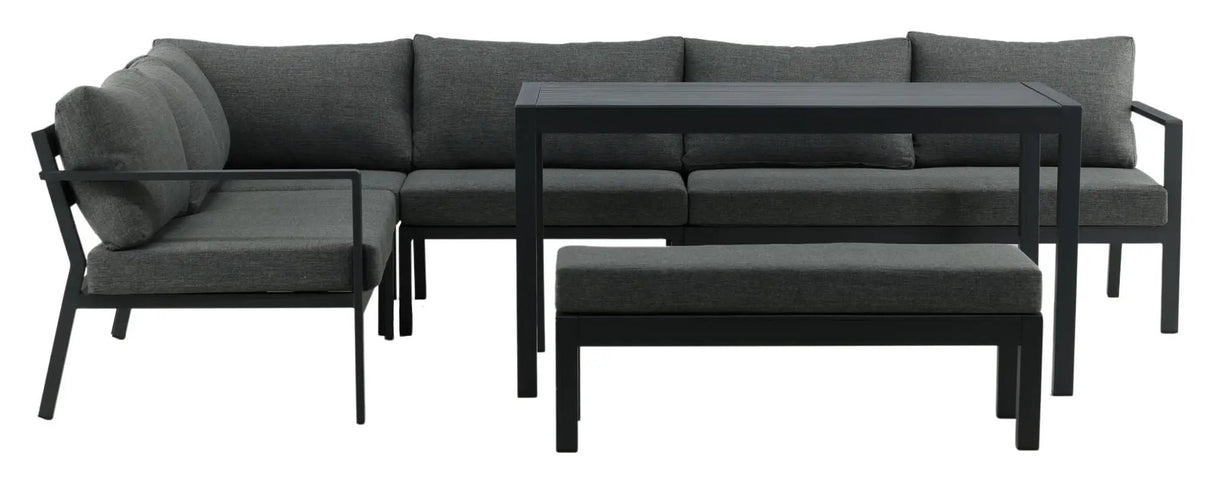 Ramos Loungesofa - Sort/Grå - Unoliving.com