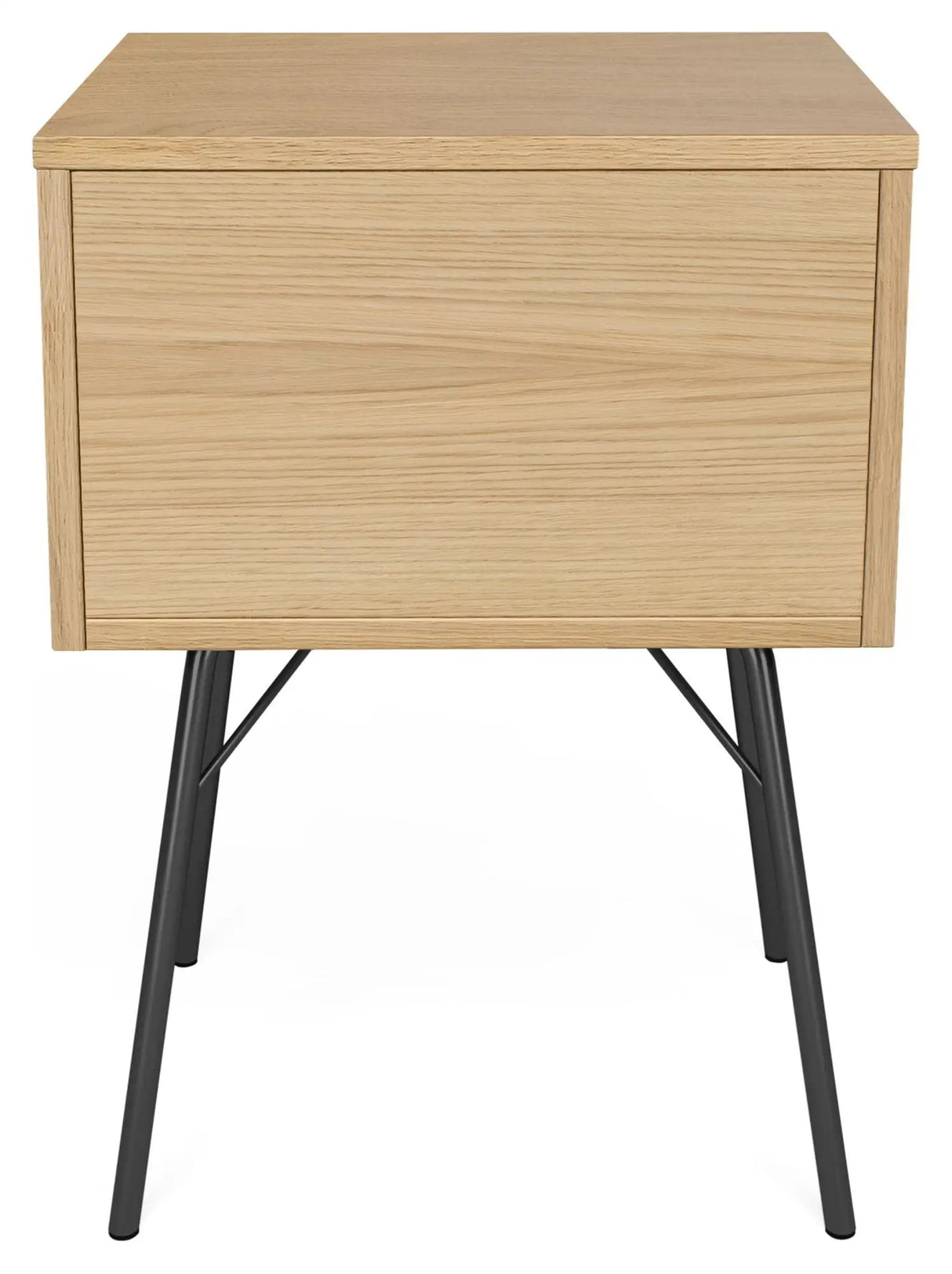 Rayburn Sengebord m. åbent rum, Eg/Sort - Unoliving.com