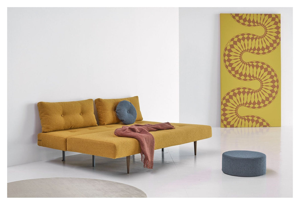 Recast Plus Sovesofa Dark Styletto, Bouclé/Ochre - Unoliving.com