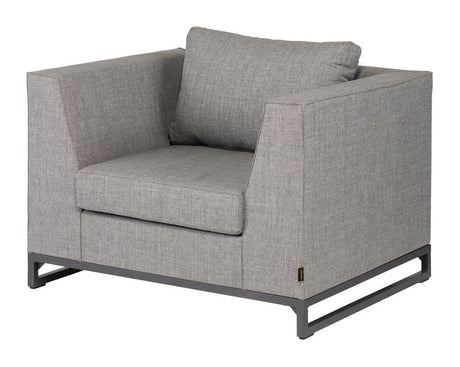Rhodos Loungestol m. arml챈n, Ash Grey - Unoliving.com