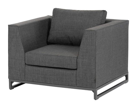 Rhodos Loungestol m. arml챈n, Sort - Unoliving.com