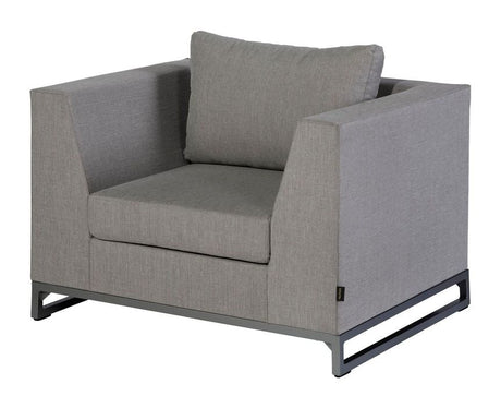 Rhodos Loungestol m. arml챈n, Taupe - Unoliving.com