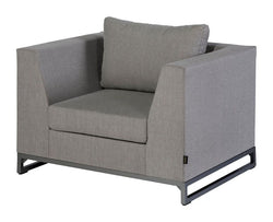 Rhodos Loungestol m. arml챈n, Taupe - Unoliving.com