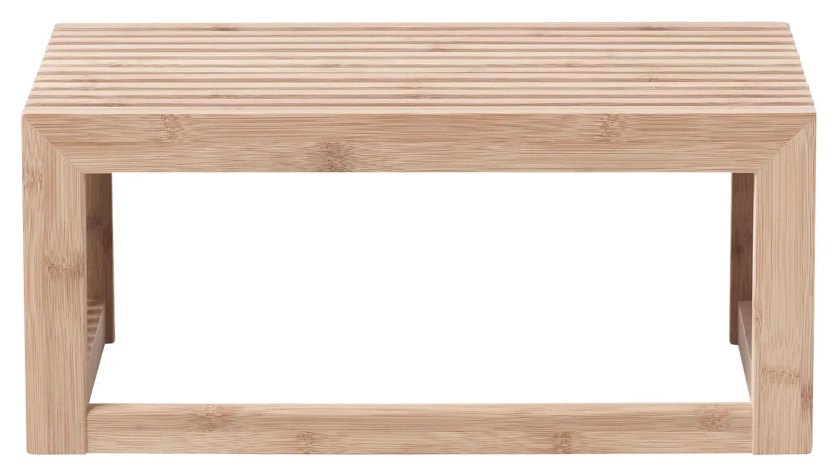 Rib garderobehylde lille, vertikal karb, Bambus, B:45cm - Unoliving.com