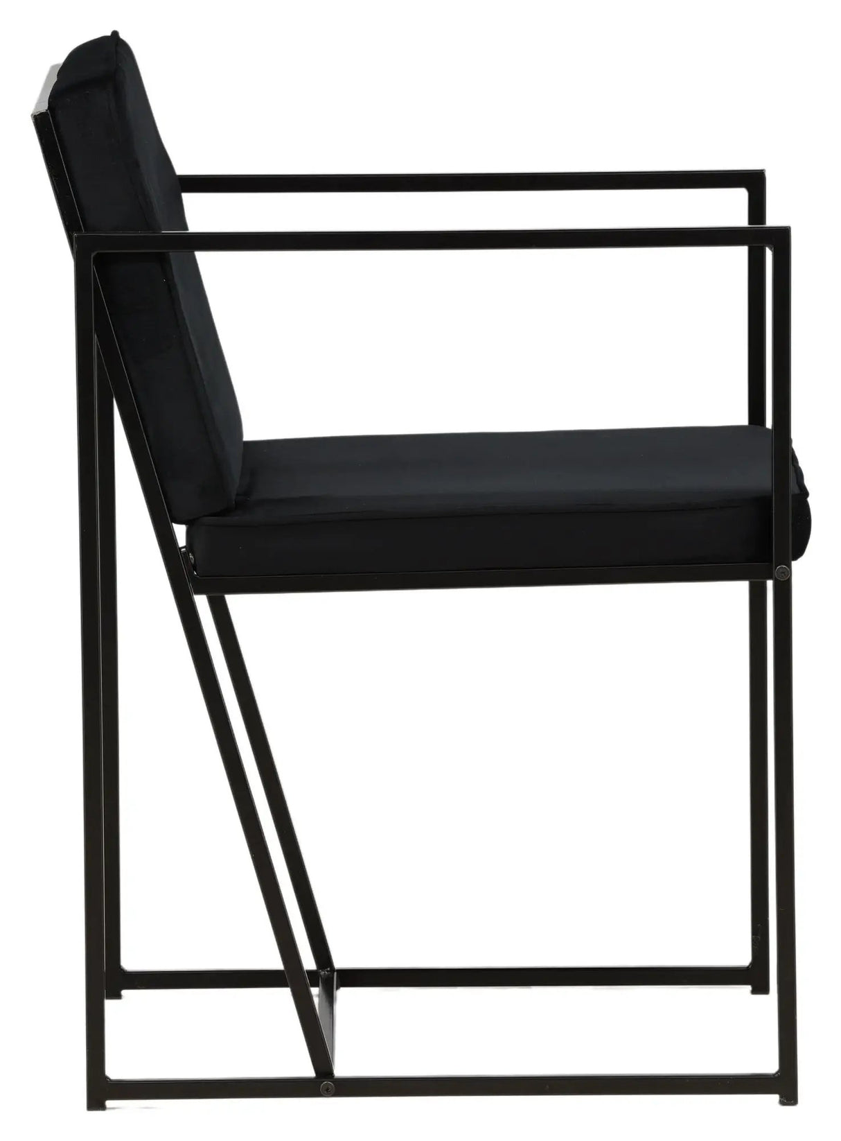 Richmond Spisebordsstol - Sort fløjl - Unoliving.com