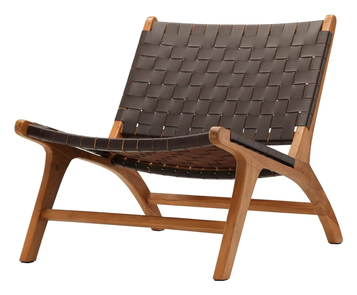 Rike Loungestol, Teak, Brown