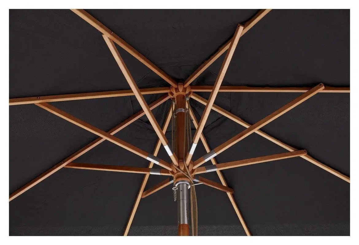 Rio Parasol m. tilt, Sort Olefin, Ø3,3 - Unoliving.com