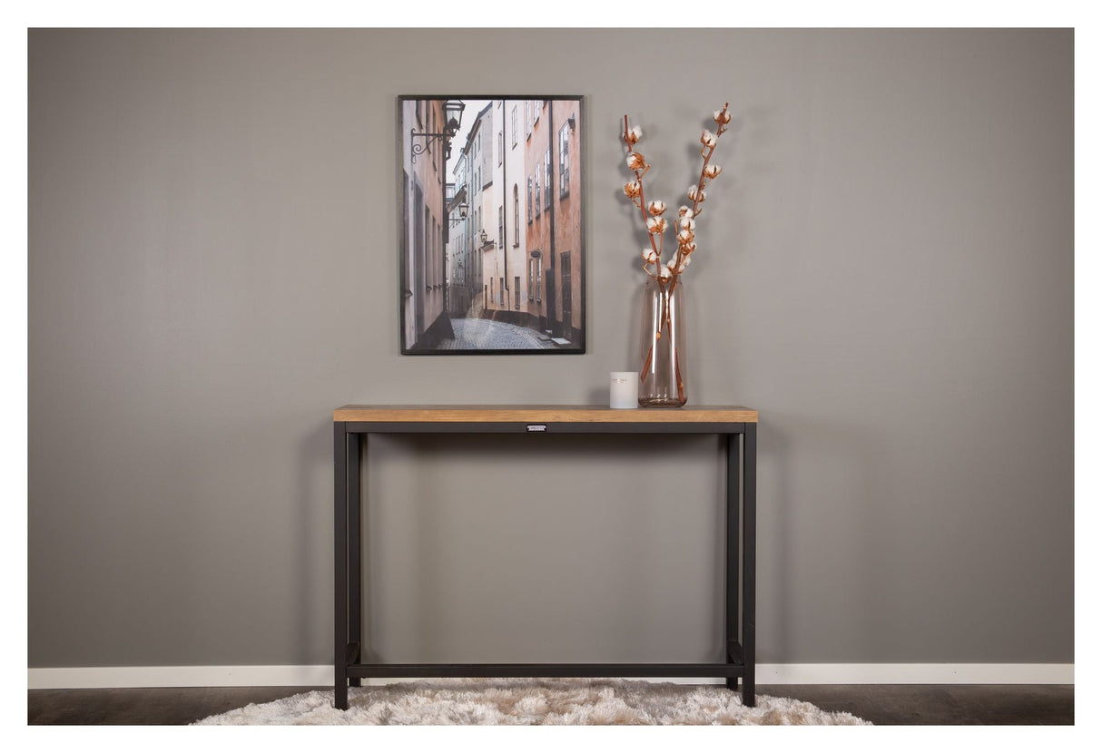 Rise Sidebord - Brun/Sort, 110x30