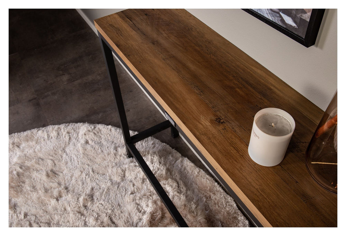 Rise Sidebord - Brun/Sort, 110x30