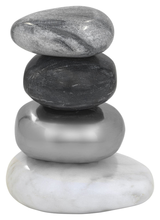 Rock Pile Skulptur, Grå toner - Unoliving.com