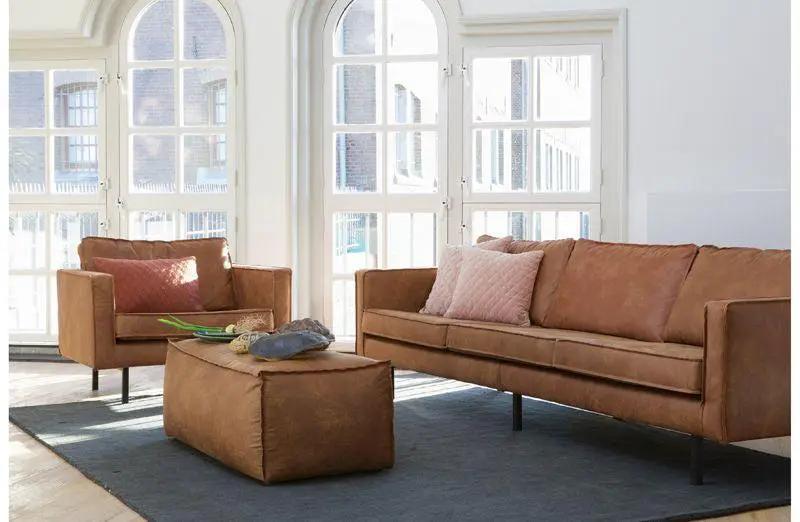 Rodeo 3-pers sofa i øko-læder, Cognac - Unoliving.com