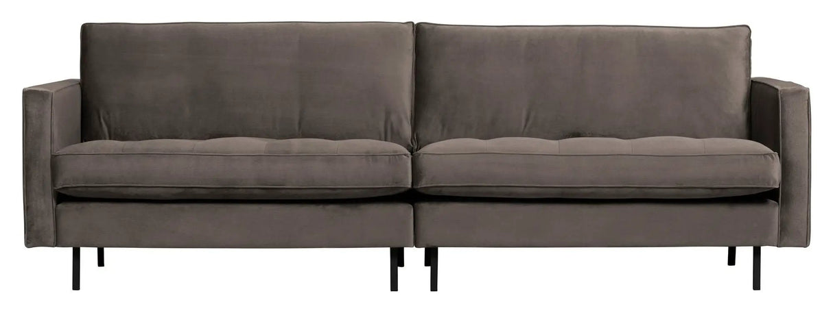 Rodeo Classic 3-pers. Sofa, Taupe Velour - Unoliving.com