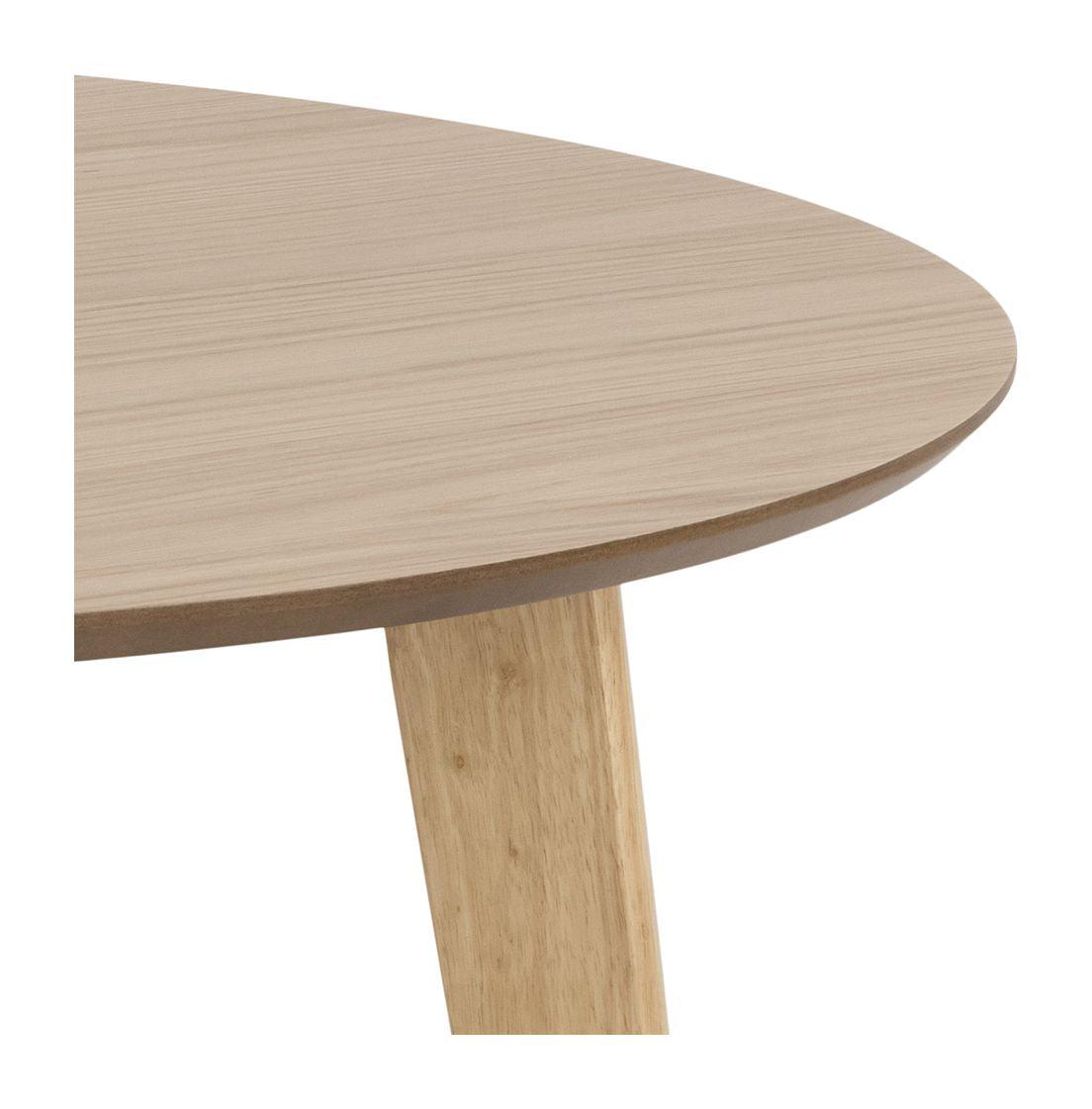 Roxby Spisebord, MDF m. lakeret finér, Ø105x76 - Unoliving.com