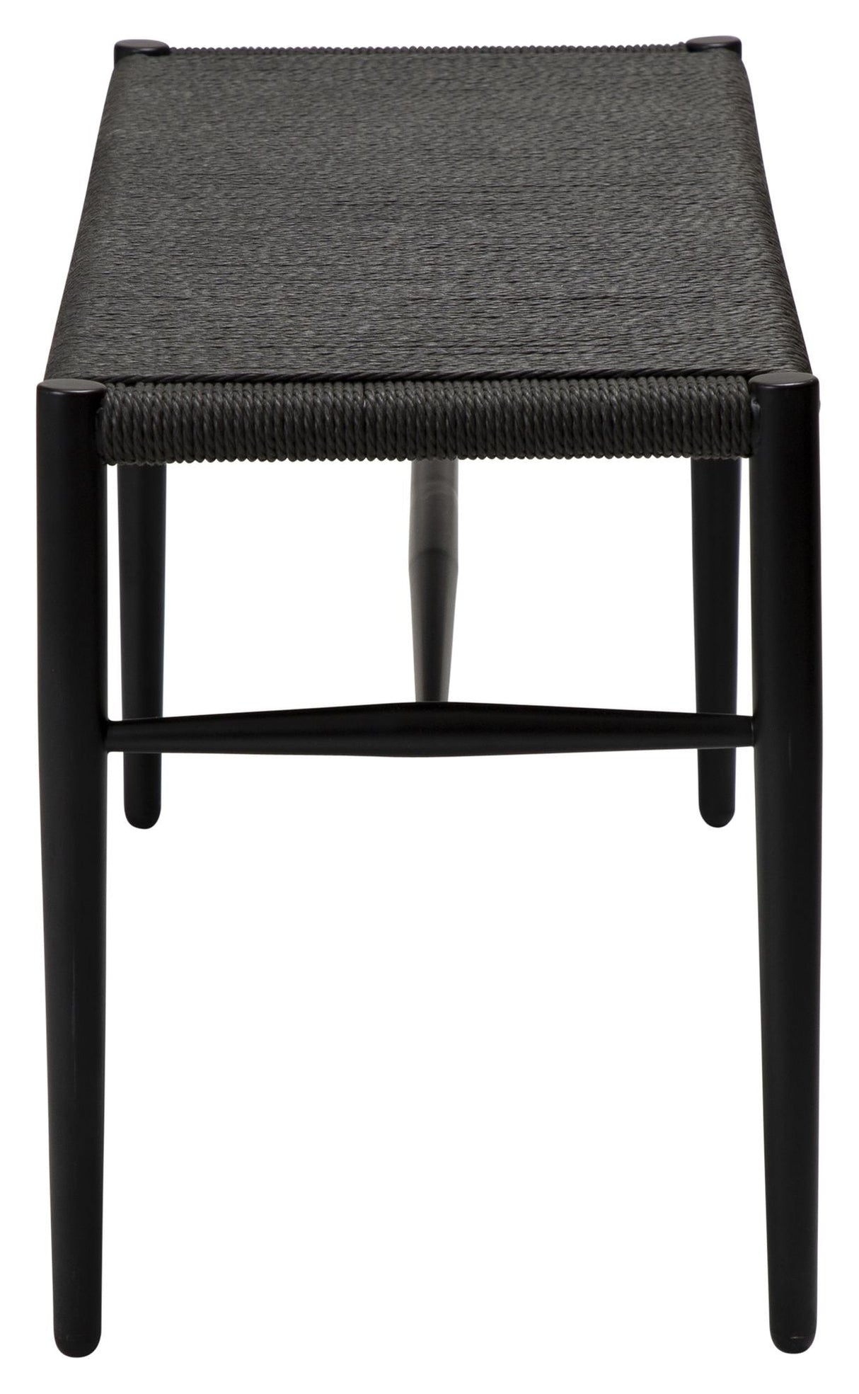 SAVA Bænk, sort metal, papirgarn - Unoliving.com