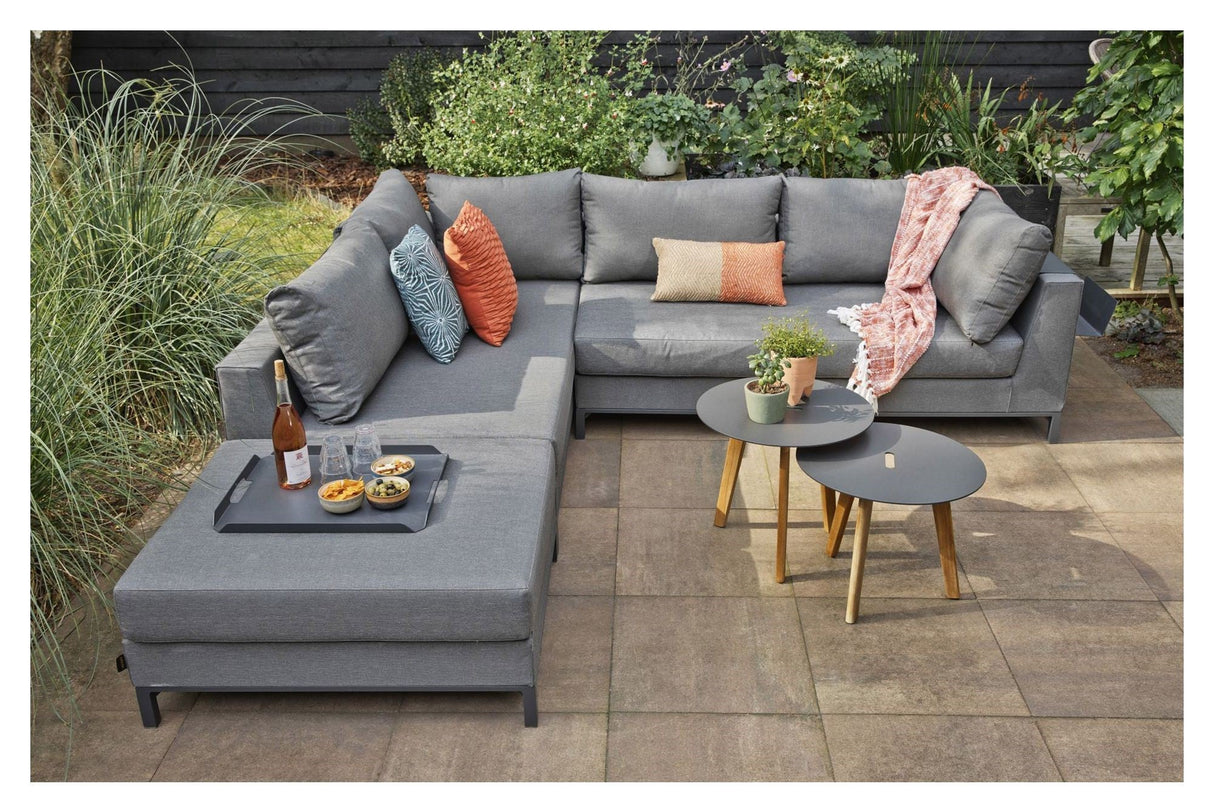 SICILI횏 Loungesofa venstrevendt, M첩rkegr책 - Unoliving.com