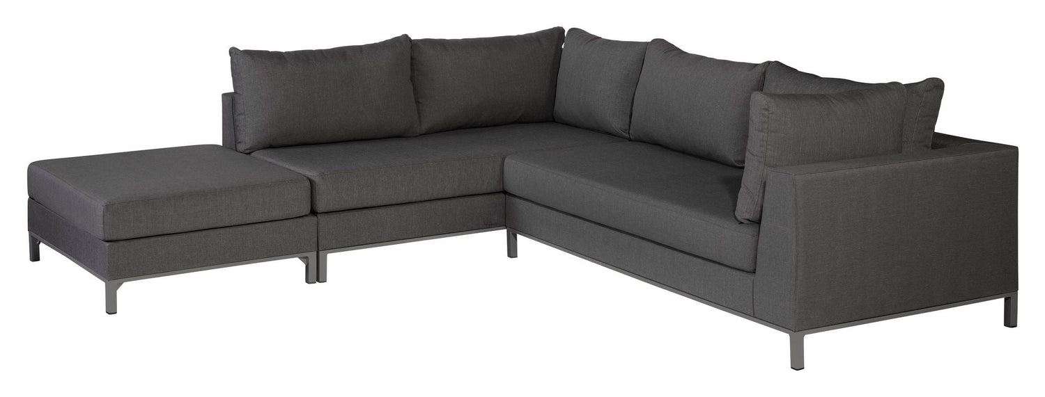 SICILI횏 Loungesofa venstrevendt, M첩rkegr책 - Unoliving.com
