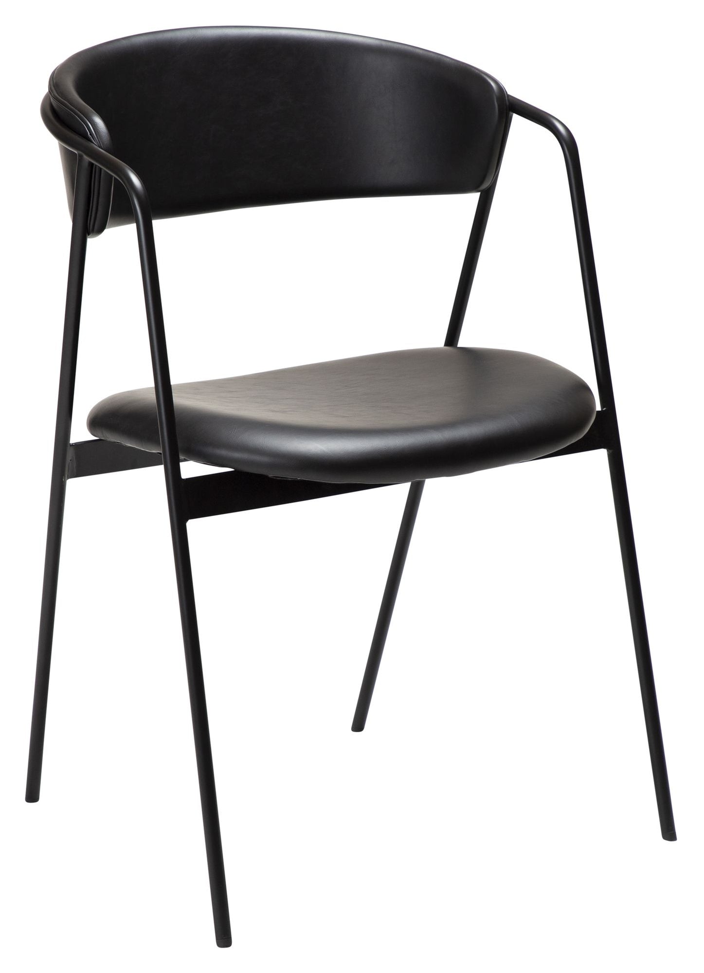 SWELL Spisebordsstol, Sort art. Læder - Unoliving.com