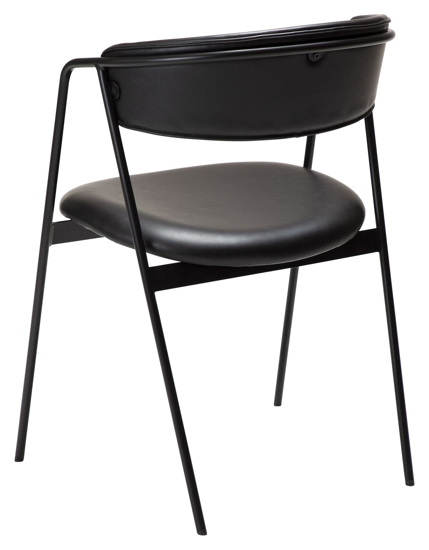 SWELL Spisebordsstol, Sort art. Læder - Unoliving.com