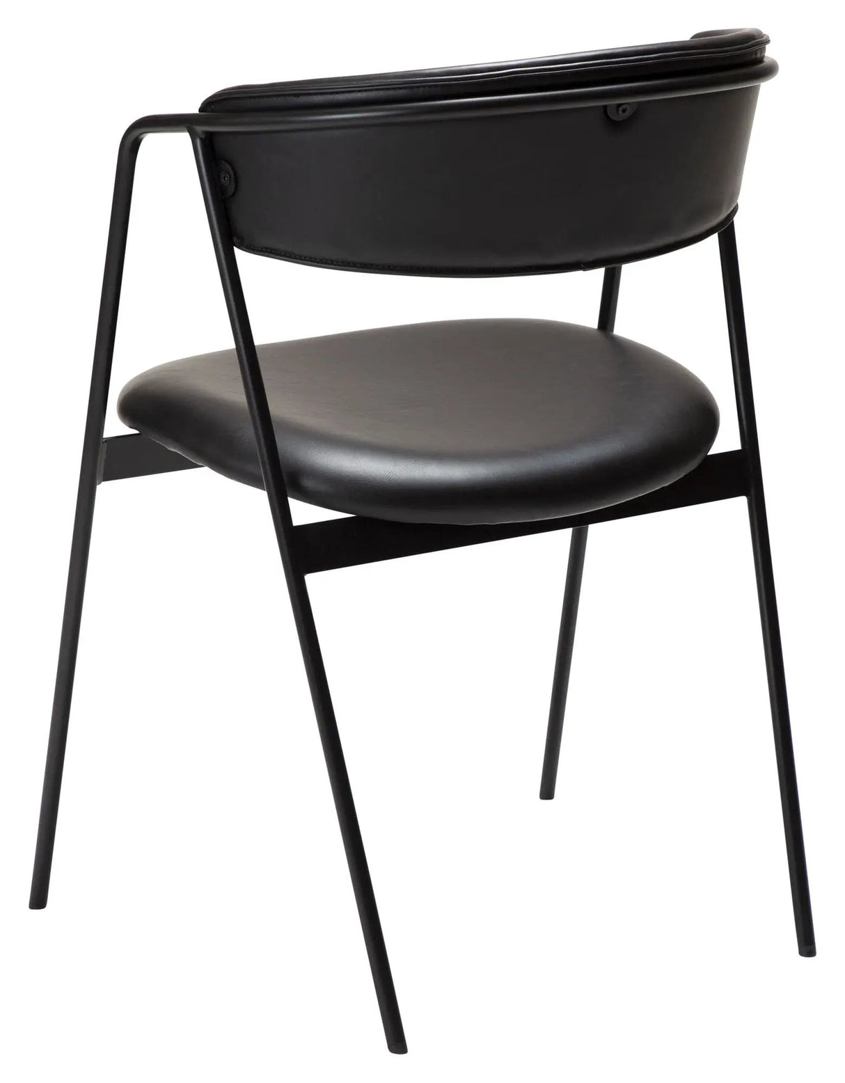 SWELL Spisebordsstol, Sort art. Læder - Unoliving.com