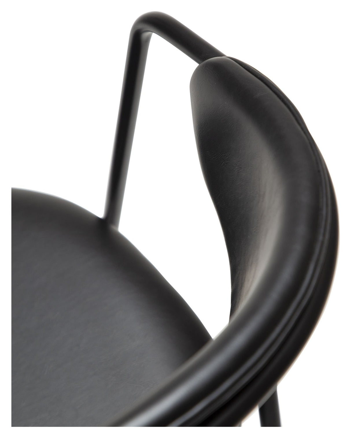 SWELL Spisebordsstol, Sort art. Læder - Unoliving.com
