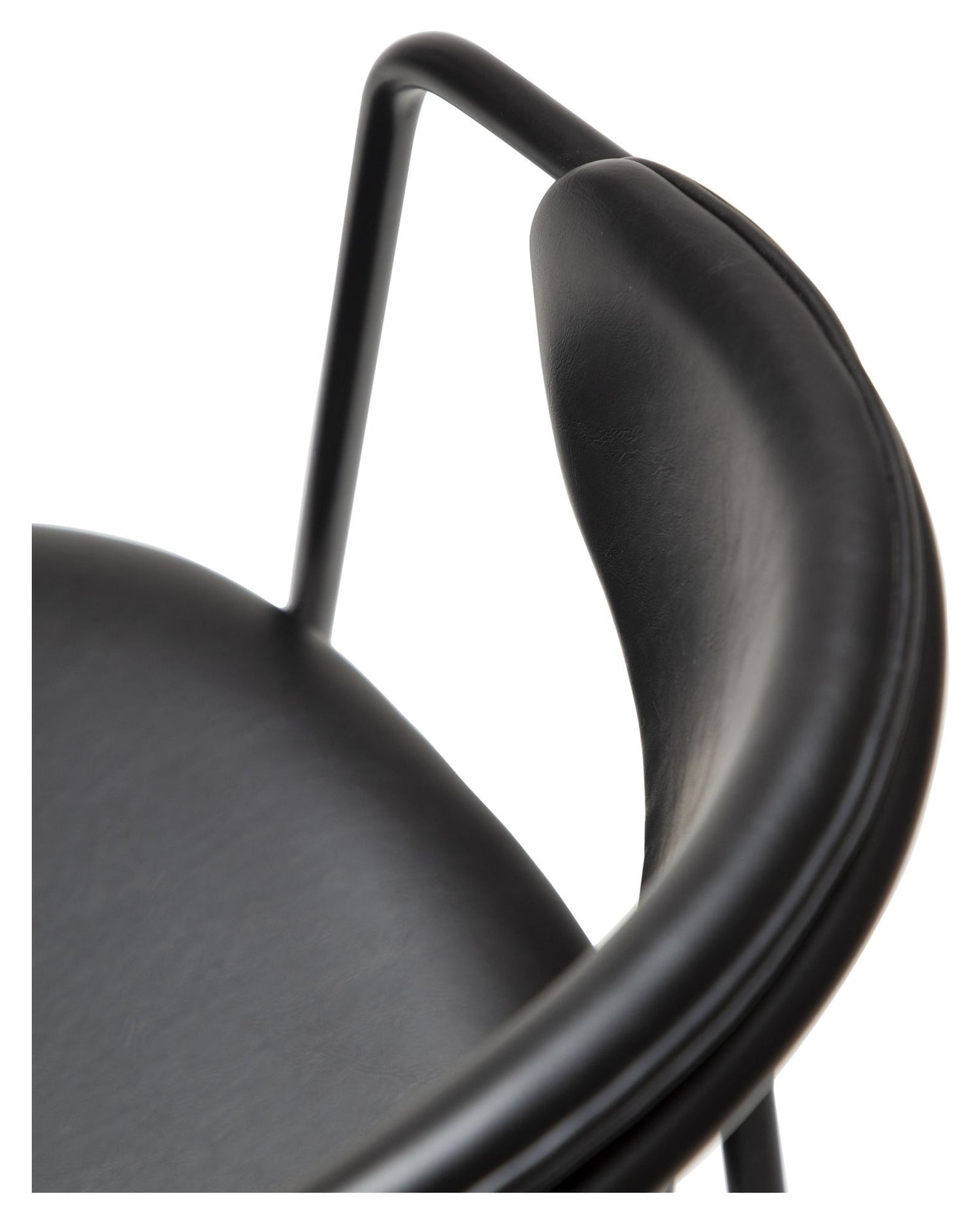 SWELL Spisebordsstol, Sort art. Læder - Unoliving.com