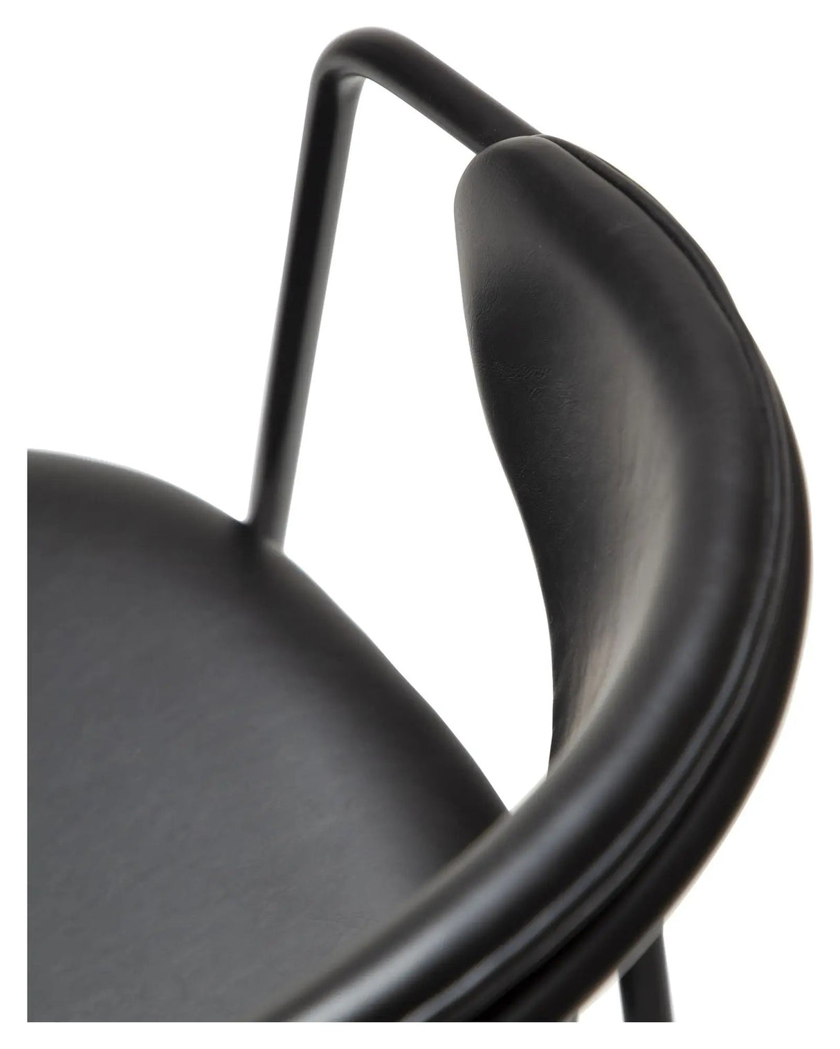 SWELL Spisebordsstol, Sort art. Læder - Unoliving.com
