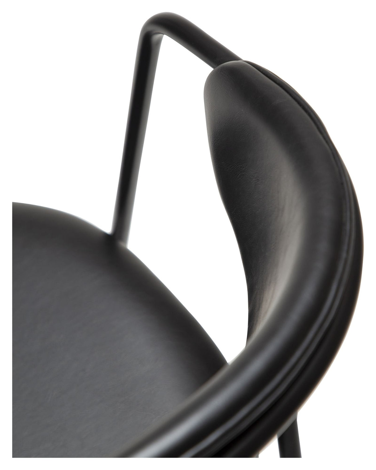 SWELL Spisebordsstol, Sort art. Læder - Unoliving.com