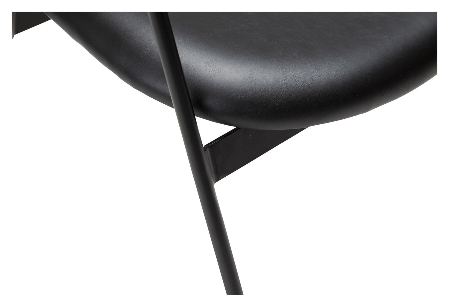 SWELL Spisebordsstol, Sort art. Læder - Unoliving.com