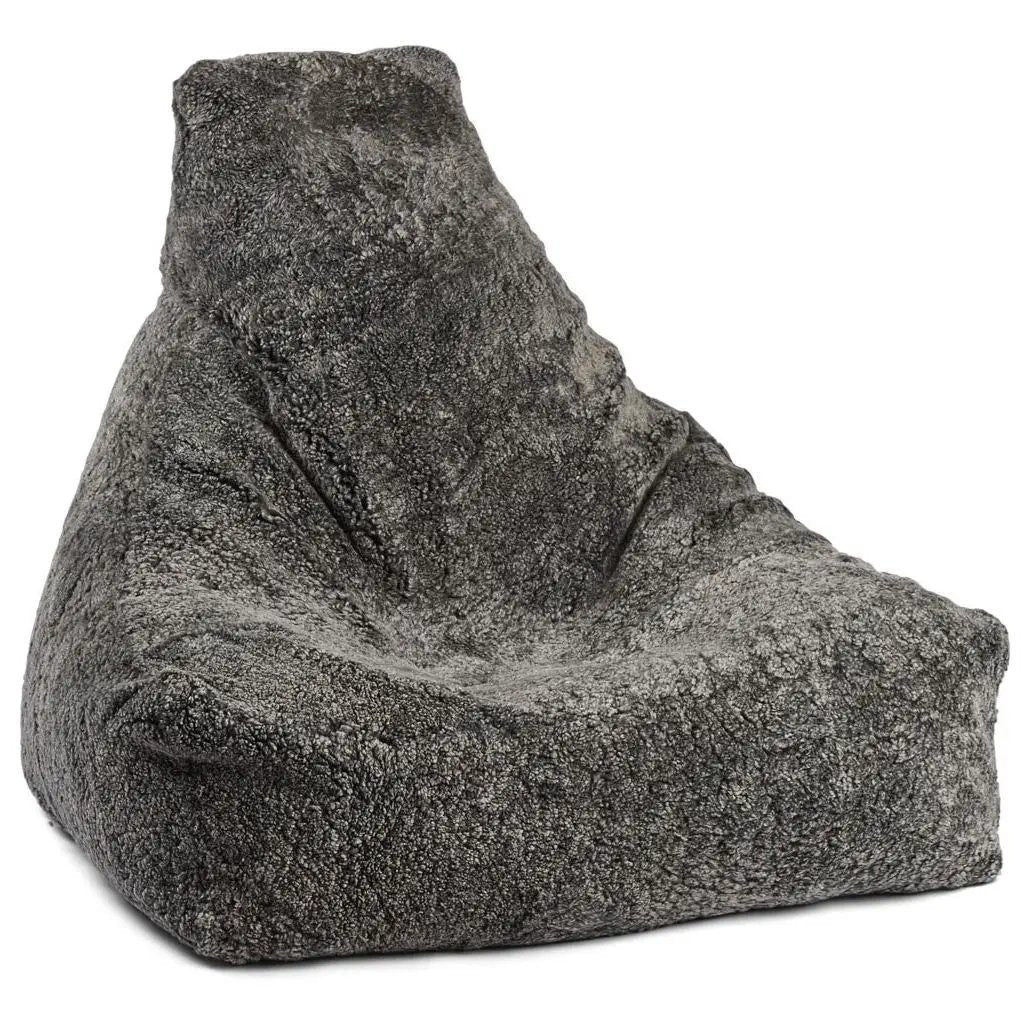 Sækkestol, Korthåret Premium NZ lammeskind, Graphite