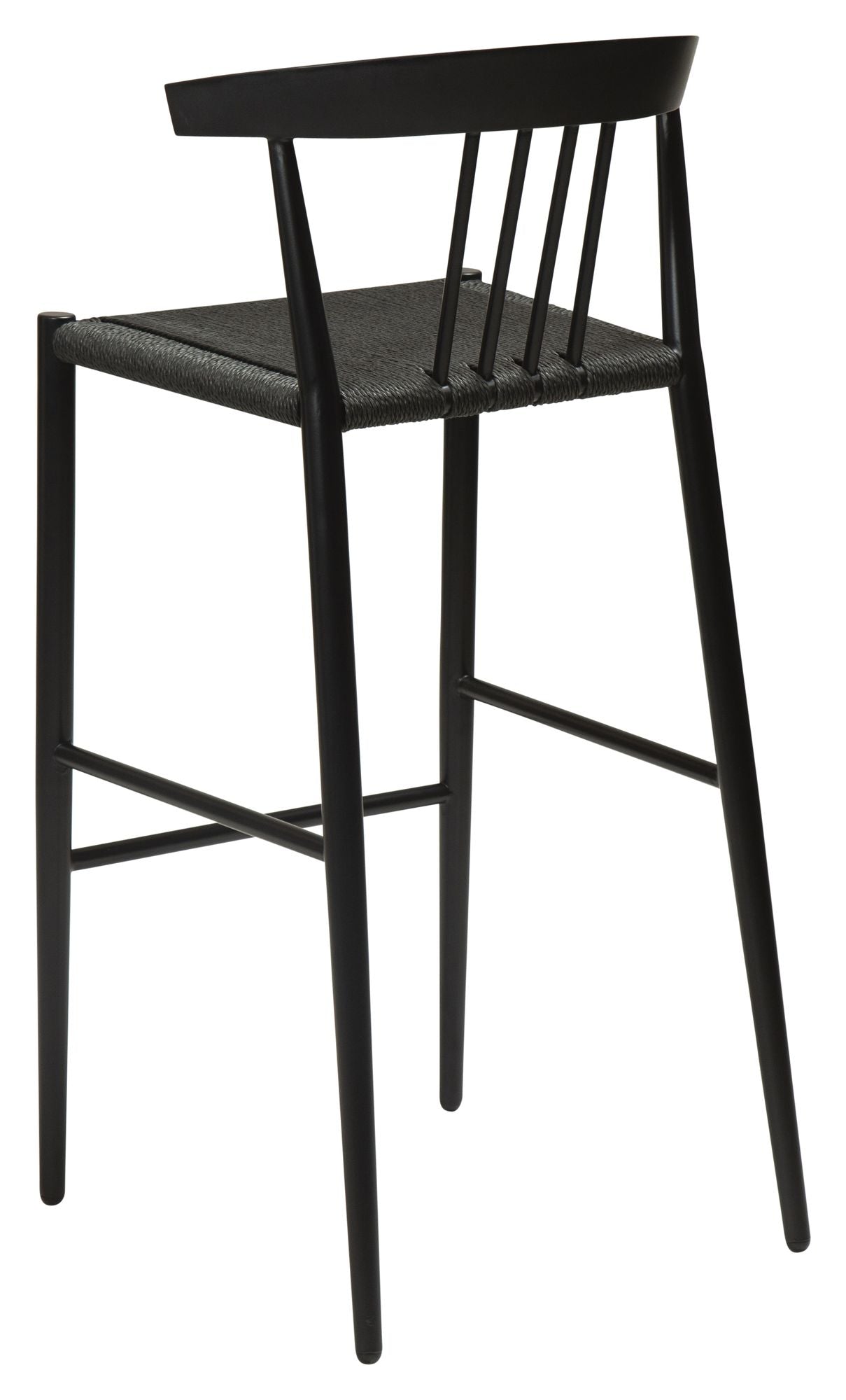 Sava Barstol, sort papirreb/sort stel - Unoliving.com