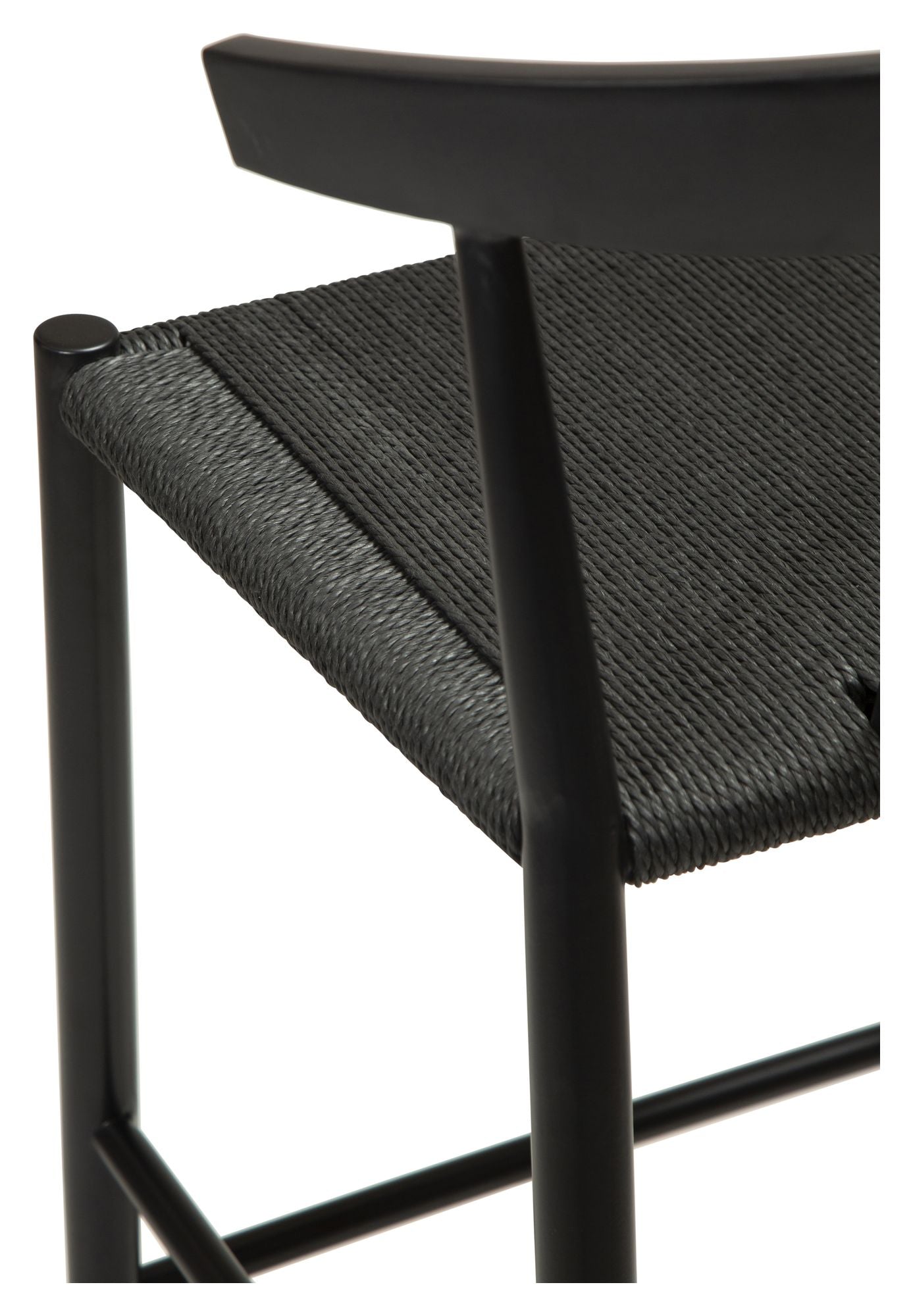 Sava Barstol, sort papirreb/sort stel - Unoliving.com