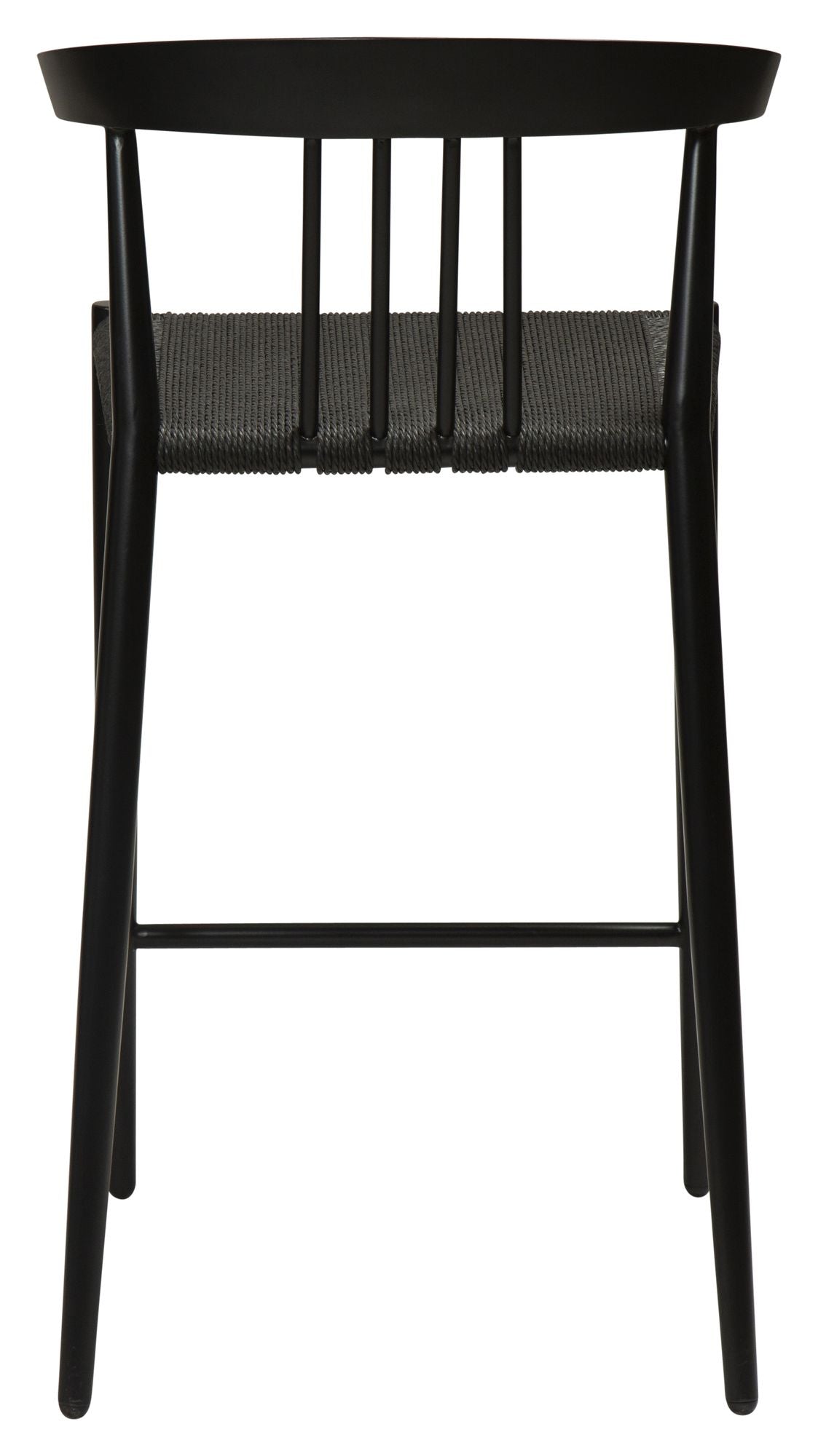 Sava barstol SH: 66.50cm, sort papirreb/sort stel - Unoliving.com