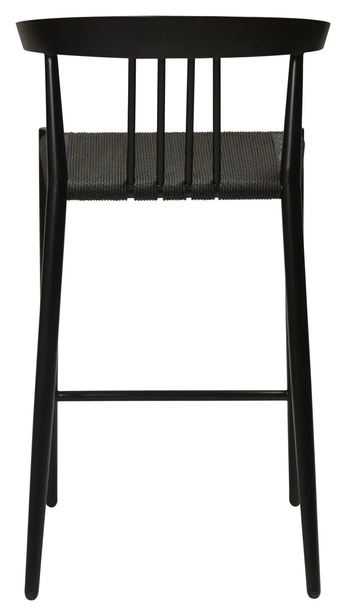 Sava barstol SH: 66.50cm, sort papirreb/sort stel - Unoliving.com