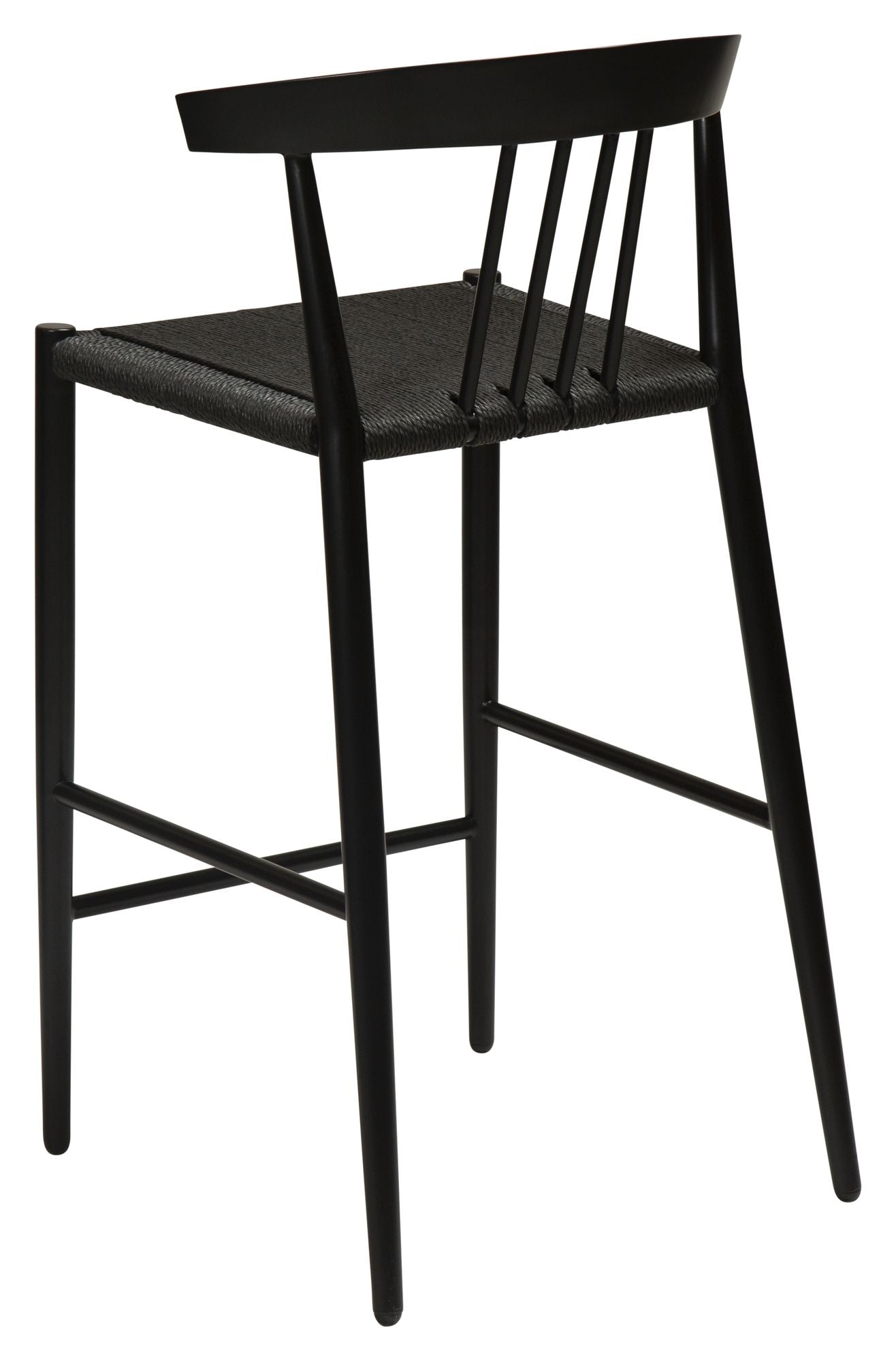 Sava barstol SH: 66.50cm, sort papirreb/sort stel - Unoliving.com