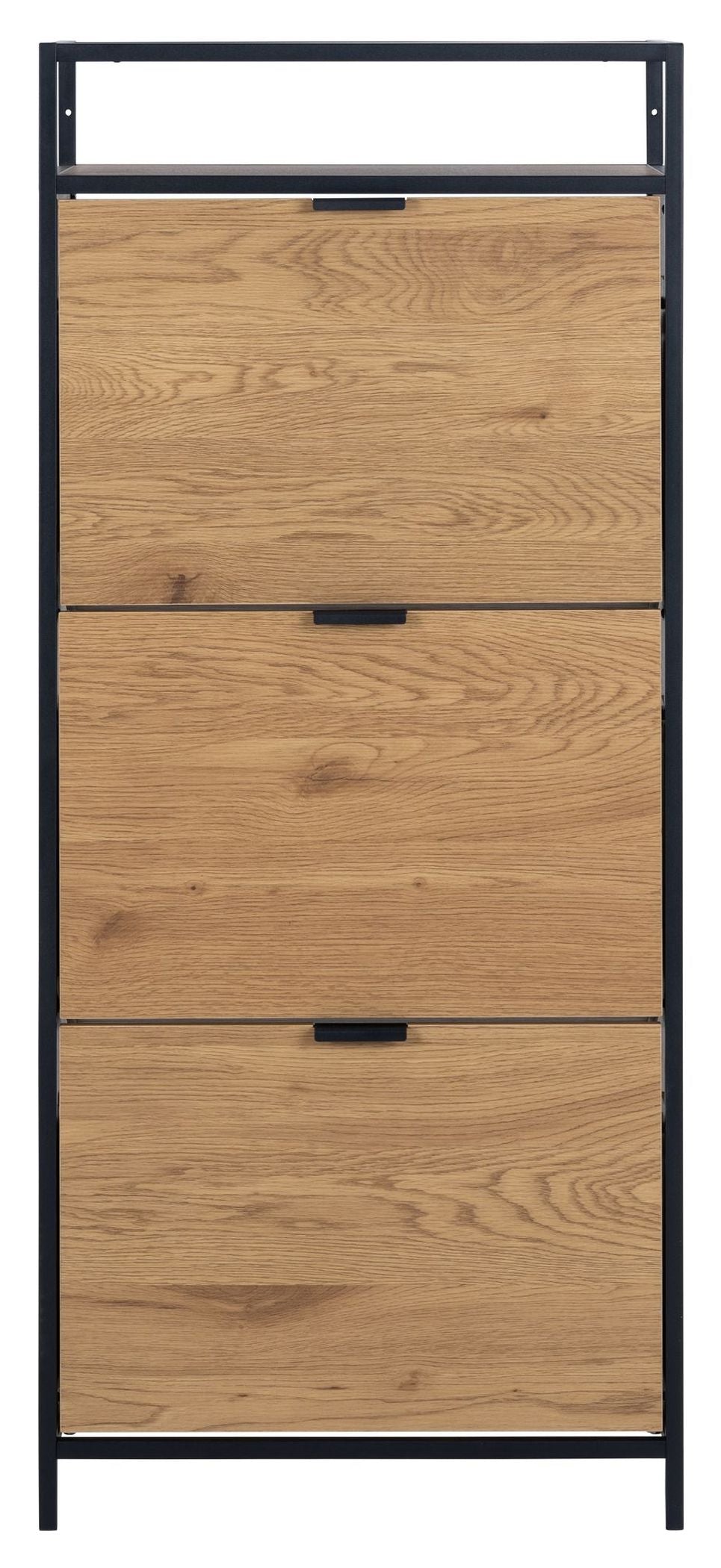 Seaford Skoskab m. 3 hylder, Natur MDF, 56x129 - Unoliving.com