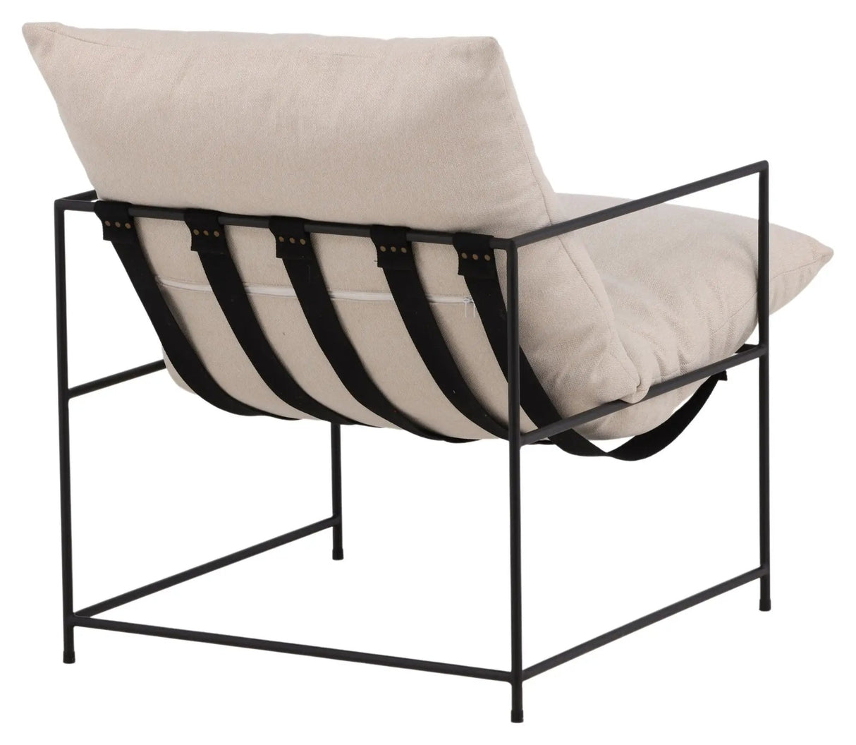 Sedalia Loungestol - Sort/Hvid - Unoliving.com