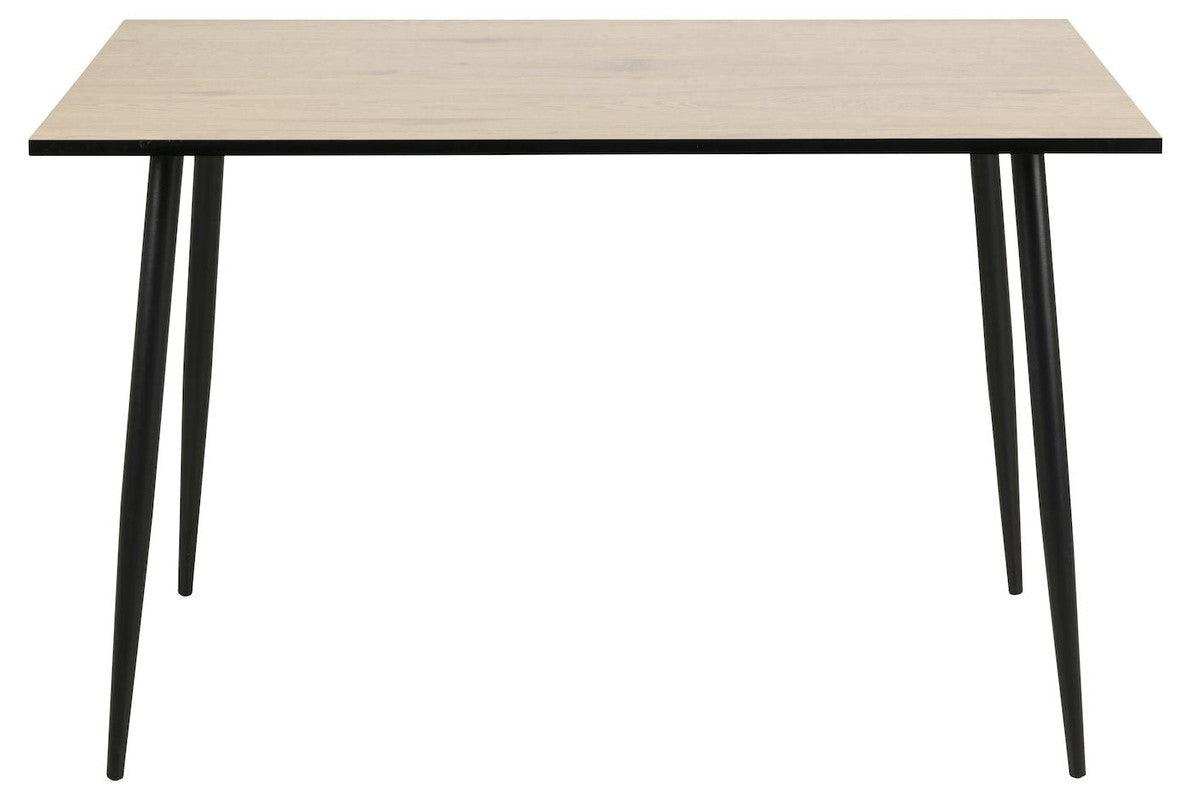 Selma Spisebord 80x120, Melamin Vild eg Hvidvasket - Unoliving.com