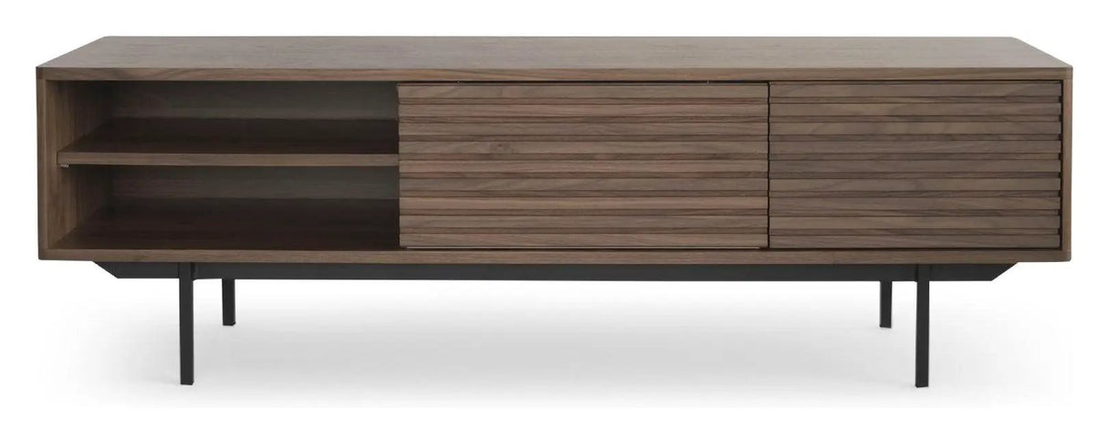 Sense TV-bænk, Valnødde finér - Unoliving.com
