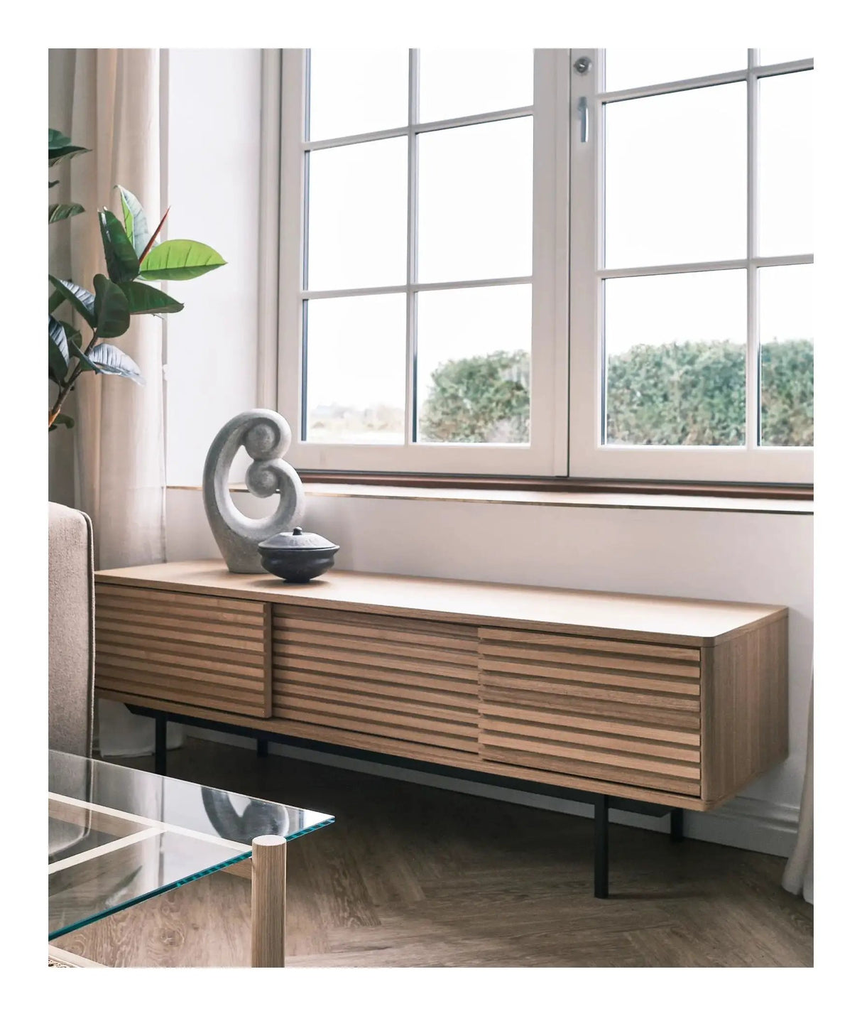 Sense TV-bord - Ask/Natur