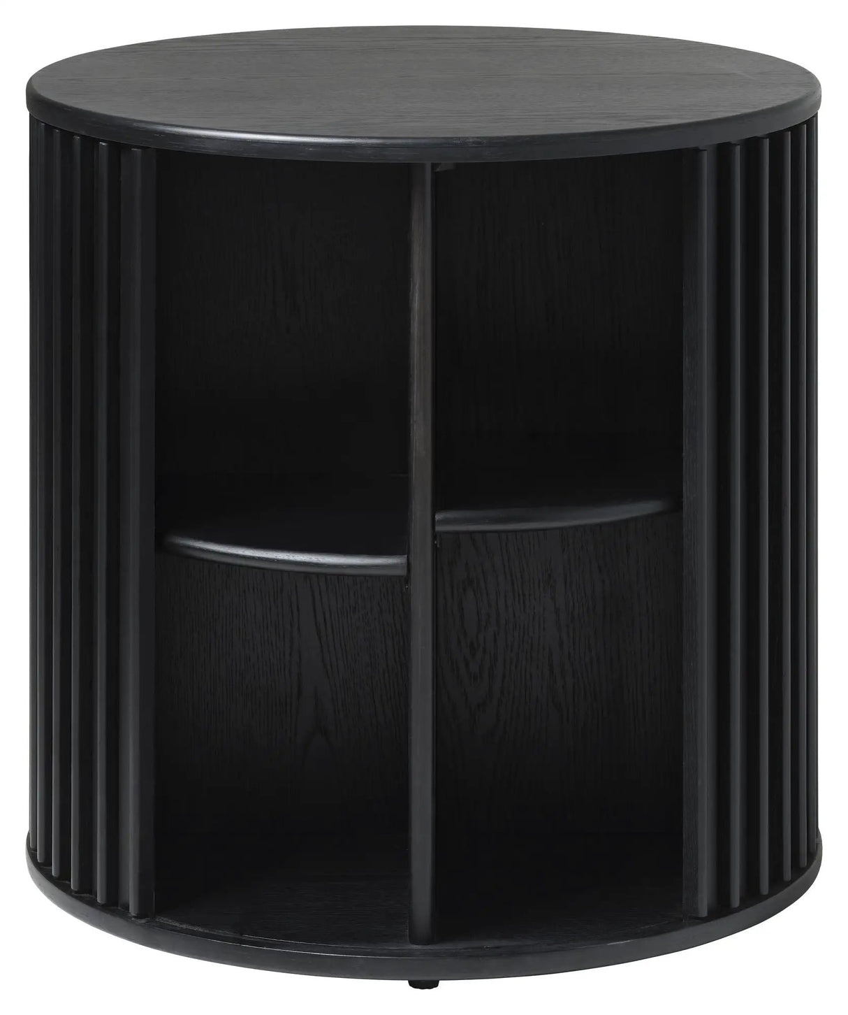 Siena Sidebord Ø60 - Sort/eg - Unoliving.com